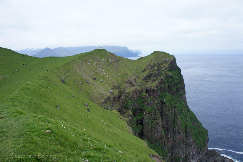 Faroe Islands hike back to Kallur Lighthouse.