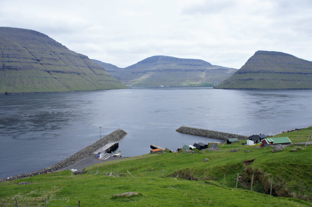 The port in Syðradalur on Kalsoy in the Faroe Islands.