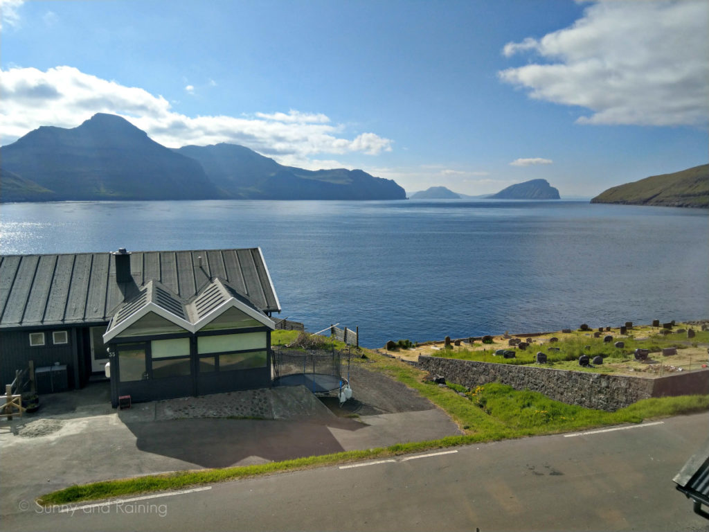 A view from our Airbnb in Kvívík in the Faroe Islands. 