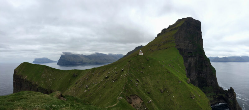 Kallur Lighthouse on Kalsoy in the Faroe Islands